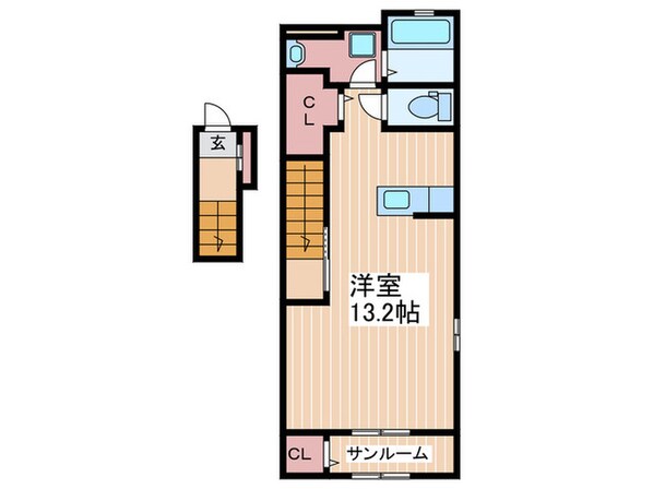 クレストールＮの物件間取画像